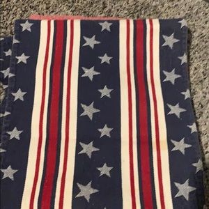 Table runner America flag like design table runner